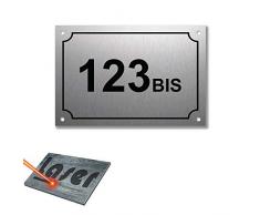Mygoodprice - Targhetta incisa per numero civico, 15 x 10 cm, personalizzabile