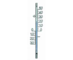 Dostmann 12.5011.54 Termometro per Interni ed Esterni in Metallo, Colore: Argento