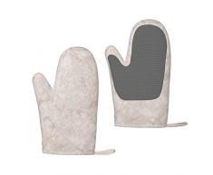 Guanti isolati in silicone color oro rosa marmo, guanti da forno impermeabili e antiscivolo, guanti da barbecue