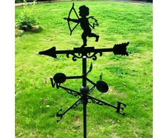 YDHNB Cupido Banderuola Giardino Segnavento in Acciaio Inossidabile, Montaggio su Tetto Indicatore di direzione del Vento Decorazione da Giardino