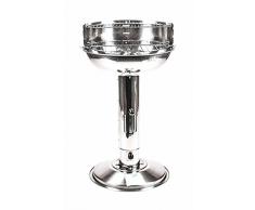 Esclusivo BBQ in acciaio inox a colonna con 3 regolazioni del calore - 40 cm - barbecue a torre con sistema di tiraggio dell’aria per regolare l’aerazione della fiamma del barbeque grill rotondo utilizzabile con carbonella,