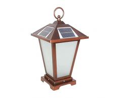 OTIGOO Luci Postali Solari Lampade Solari da Giardino Garden Yard Pillar Light Illumina automaticamente la Luce a LED allaperto per la casa di Città, Prato Inglese, Giardino, Bungalow