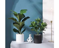 Yiqing Garden AA- Arbusto Finto Artificiale, Decorazione Domestica dell'interno Simulazione Desktop Paesaggio Ornamenti in Vaso di Bonsai in Vaso 0626 (Size : A)