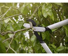 Fiskars Troncarami a incudine per legno secco e duro, Sistema a cremagliera PowerGear X, Misura L, Diametro di taglio: 5,5 cm, Rivestimento antiaderente, Acciaio temprato, Lunghezza: 80 cm, Nero/Arancione, LX99, 1020189