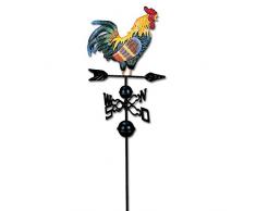 CESUO Segnavento nel Metallo con Ornamento Gallo Segnavento Vano per Tetto Banderuola per Tetto Gallo Banderuola