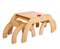 Little Helper FunStation - Scatola da gioco RoomTidy, contenitore con coperchio a rilascio lento, bianco
