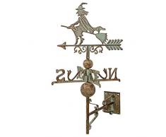 aubaho Nostalgia Parete banderuola decoratione Giardino girandola di Ferro Strega