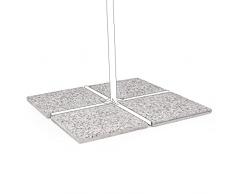 Decor Space Base in Cemento 20 kg per ombrellone da Giardino, marmetta Quadrata in Ghiaia 50 x 50 cm (4)