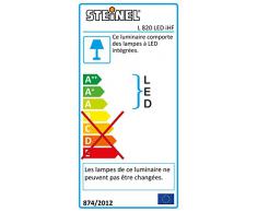 Steinel Lampada LED da esterno L 820 LED argento, 12,5 W, 612 lm, Luce da parete per esterni con numero civico, rilevatore di movimento a 160°, portata max 5m