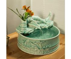 PRIDE S Bambù creativo decorazione ceramica acqua Feng Shui Fontana Fish Tank umidificatore piccole imbarcazioni