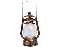 Raelf Lantern LED Hurricane Lampade Portatile BATTERIA PORTATA PORTANTE LANTAL LANTAL RETRO Lampade ad olio in bronzo per la casa Bar Giardino Camping Retro Ferro in ferro battuto Lanterna in ferro ba