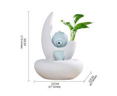Fontana Interna Ceramica Fontana da Tavolo di Lucky Feng Shui Acqua Ornamenti Soggiorno Ufficio della Decorazione della casa Creative Zen Ceramica Decorative Fountain Cascata del Desktop