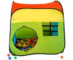Tenda gioco per bambini MILO | faciele da montare | leggera da trasportare | Ideale per dentro e fuori casa | Con pratica custodia per riporla e/o trasportarla
