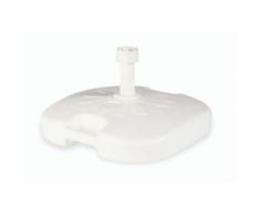 Ecoplast Ecologica, Stabile e Duratura, Base per Ombrellone da Giardino, Resiste ad Alte Temperature e Urti, capacità 14 Litri, Color Ghiaccio, Plastica Riciclata, Made in Italy, Bianco, Taglia Unica