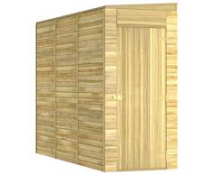 Festnight Capanno da Giardino, Capanno Legna, Capanno Attrezzi da Giardino, in Legno di Pino Impregnato 100x300x220 cm