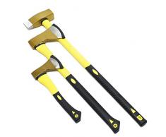 Set di asce 3 pezzi Ascia spaccalegna e martello Leggere con manico antiscivolo Accetta