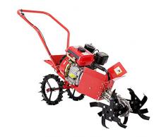 QILIN Motozappa - Arieggiatore per Prato A Scoppio, Motozappa Multi-cinetica A 4 Tempi, Micro-motozappa 4KW 212cc Ad Alta Potenza, Larghezze di Lavoro Multiple, Rossa