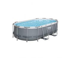 Bestway 5616K Piscina fuori terra solo struttura ovale Power Steel™ da 427x250x100 cm