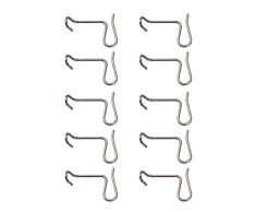HUIOP 10 PCS Recinzione Filo Tenditore di Metallo Recinto di Serraggio Tenditori Giardino Fattoria Frutteto Recinzione Filo di Tensionamento Pinze Strumento