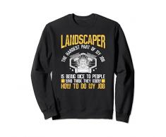 Trinciatrice divertente per la cura dellerba del paesaggista Felpa