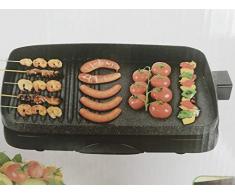 B-black Barbecue Elettrico Grill, Piastra bistecchiera elettrica 1500W piastra staccabile