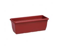 Stefanplast Vaso Plastica Rettangolare Colore Coccio Cm. 60