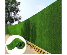 Siepe Artificiale Recinzione Privacy Giardino Decorazione da giardino Morbido ritardante di fiamma Traspirante con foro di scarico Decorazioni per interni per esterni Recinzione per la privacy del tap