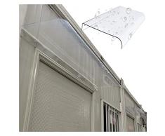 Tenda da Veranda Pensilina Neve e Protezione UV for Porta Dingresso Portico Patio Tetto, Invisibile Alveolare modulabile alluminio Parapioggia 3,5mm Addensare Telo (Size : 1.6x6.6ft/50x200cm)