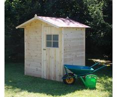 CABEX CO. S.r.l. - Casetta Ricovero Attrezzi da Giardino in Legno, Doghe Spessore 16 mm. Modello [C120]