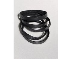 5 PZ. GUARNIZIONI SILICONICHE DI TENUTA PER TUBO CANNAFUMARIA STUFA PELLET MAX 250° (D 100mm SP. 12mm)