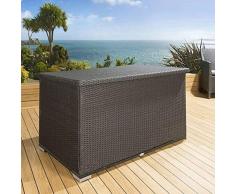 Armadietto Esterno 240L, Armadio Mobile, Contenitore Di Stoccaggio In Rattan Per Esterni, Scatola Per Terrazze Da Giardino (per Tappetino Per Terrazza), Attrezzi Da Giardinaggio, 100 × 40 × 60 Cm