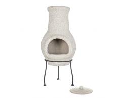 La Hacienda Wela - Bruciatore tradizionale messicano a legna per barbecue, in terracotta, stufa da giardino