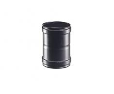Manicotto FF Nero Femmina-Femmina Tubo Stufa A Pellet Ferro sp 1.2 (D 80 mm FF)
