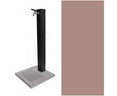 Fontana in metallo da Giardino Esterno completa di base in cemento BEL FER modello 42/QBM colore TORTORA