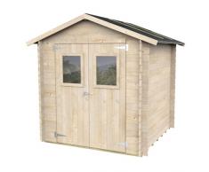 Mondo Viro Casetta in legno da giardino prefabbricata Hobby (cm 200x200x200H)