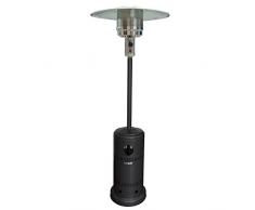 KRIMEX Stufa Fungo Termopatio Riscaldamento per Esterno a GAS 14Kw Nero Opaco Bombola 15 KG