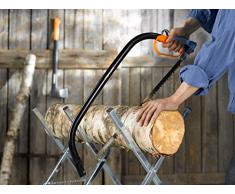 Fiskars Sega ad arco per legno verde, Lama fissa, Lunghezza: 70 cm (24), Coprilama in plastica incluso, Acciaio di alta qualità, Nero/Arancione, SW31, 1000615