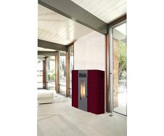 STUFA PELLET KING IDRO SLIM 16 BORDEAUX