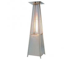 Stufa A Gas Gpl a Piramide Maurer mod.Giza 9,5 Kw Altezza 220 cm colore Grigio