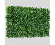 Kasahome Siepi Siepe Artificiale Decorativa Buxus Pannello Erba Sintetica Foglie Sintetiche Pianta di Bosso per Interno ed Esterno 60x40 cm (20)