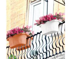 Bama 30230 Fioriera Klunia di 40 cm, Terracotta