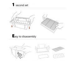 Zenph Barbecue da Campeggio Portatile, Barbecue da Picnic e Portatili BBQ Pieghevole Griglia Acciaio Inox a Carbone pour 3-4 Personnes per Picnic(42.5 * 21.5 * 15cm)