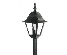 LAMPIONE SU PALO DA GIARDINO PARCO PIAZZALE CON LANTERNA H 106