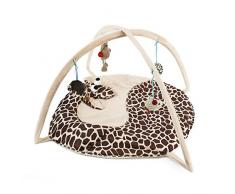 AOLVO Tappetino da Gioco, Gatto Gatto Tenda Tappeto Gioco Activity Center con 4 Giocattoli appesi, Gatto Tenda Letto Gatto Che Gioca Mat Bed House Playing Toys Gift for Cat