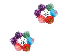 Artibetter 12 Pcs Bulk Party Micro Disposizione Bonsai Finto Verde Cactus Floreale Artificiale Per Paesaggio Decorazione Non In Vaso Succulenta Pianta Giardino Strutturato Realistico