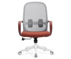 JKGHK Sedia Da Ufficio Sedia Da Scrivania Bracciolo Ribaltabile Sedia Da Lavoro Ergonomica Sedile Compatto Con Rotazione A 360° Sollevamento Superficiale Base in Resina Di Nylon Rinforzata,Marrone