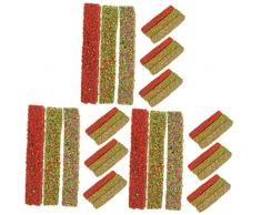 SEWACC 45 Pezzi Mini Cespugli di Arbusti Decorazione in Miniatura Mazzo di Fiori di Sabbia Fai Te Falso Arbusto Cespuglio Artificiale Giungla Ciuffo Simulazione Paesaggio Arredamento