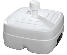 Schneider 856-01 Base ombrellone in plastica, Bianco, 45 litri