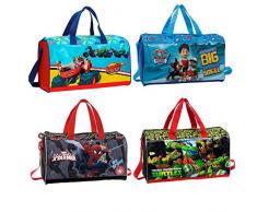Borsone Bambino Palestra Piscina Viaggio e Tempo libero 42x24x21 cm (Tartarughe Ninja)