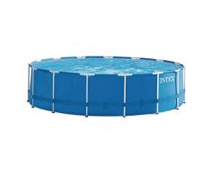 Intex 28236 Metal Frame Piscina Fuoriterra Rotonda, 457 x 122 cm